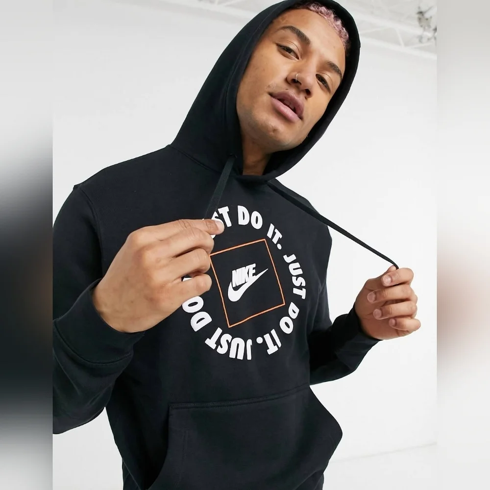 New With Tags Nike Just Do It Graphic Hoodie Sweater Multiple Sizes - Picture 3 of 5